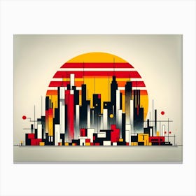 Abstract Cityscape Canvas Print