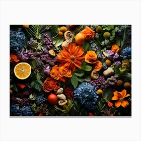 Kitchen Flowers 5 Canvas Print