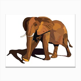 Desert Elephant Canvas Print