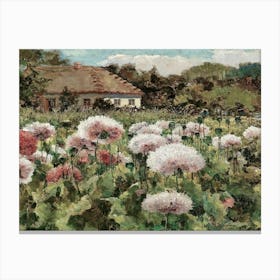 Dandelion Field Canvas Print