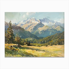 Western Landscapes Rocky Mountains 4 Canvas Print