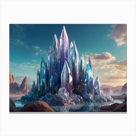Crystals In The Water Canvas Print