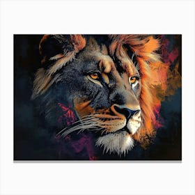 Abstract Lion 1 Canvas Print