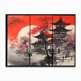 Asian Painting Canvas Print