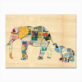 Nursery Elephant Canvas Print