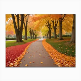 Autumn Path Canvas Print