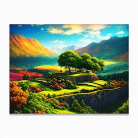 Landscape Painting 17 Canvas Print