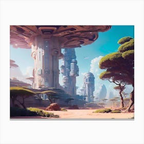 Futuristic City 58 Canvas Print