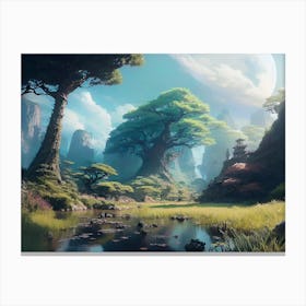 Landscape Painting 5 Canvas Print