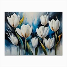 White Tulips- Ai Canvas Print