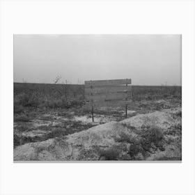 Untitled Photo, Possibly Related To Sign Advertising Land For Farm Purposes, Pine Area, New Jersey By Russell Lee Canvas Print