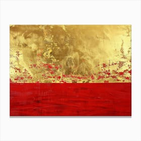 Gold And Red 1 Canvas Print