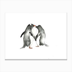 Penguin Love Canvas Print