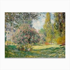 Claude Monet'S Garden 2 Canvas Print