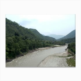 River By Binod Dawadi Canvas Print