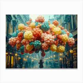 Balloons In The Sky Canvas Print