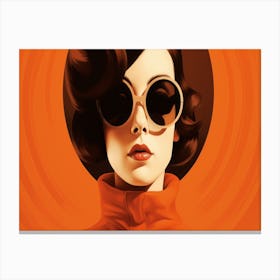 Woman In Sunglasses 4 Canvas Print