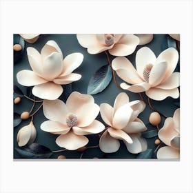 Magnolia Flowers 5 Canvas Print