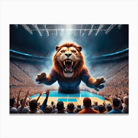 Default The Roar Of The Crowd Echoes Through The Stadium As Th 2 Canvas Print