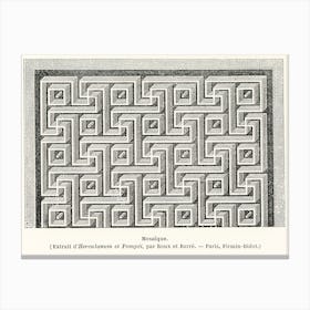 Mosaic Pattern, Albert Racine 1 Canvas Print