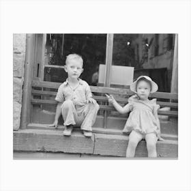 Untitled Photo, Possibly Related To Children Of Gold Miners At Mogollon, New Mexico By Russell Lee Canvas Print