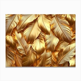 Gold Feathers 6 Lienzos