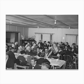 Members Of The Loomis Fruit Association Cooperative And Their Wives At Dinner After Fortieth Annual Meeting Canvas Print