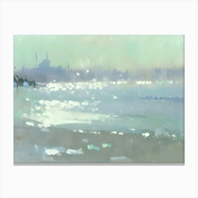 Sydney Harbour Abstract Painting Canvas Print