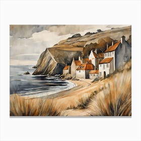 European Coastal Painting (5) Canvas Print