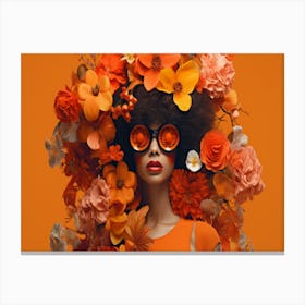 Afro Hair Canvas Print