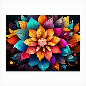 Colorful Flower 10 Canvas Print