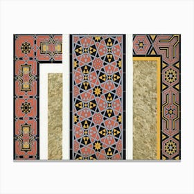 Emile Prisses D’Avennes Pattern, Plate No, 75, La Decoration Arabe Canvas Print