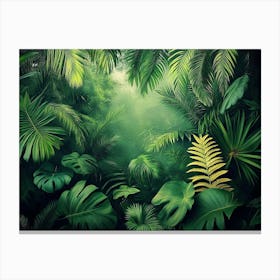 3d Forest Wallpaper Canvas Print