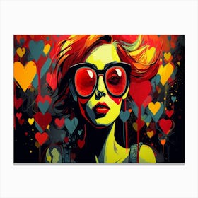 Heart Girl Canvas Print