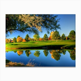 Golf Course In Autumn Toile