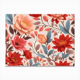 Floral Pattern 35 Canvas Print