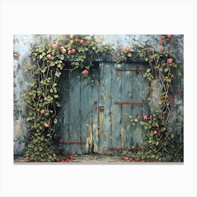 Pretty Garden Doors 14 Canvas Print