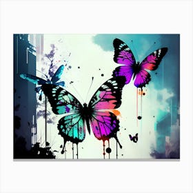 Colorful Butterflies 162 Canvas Print