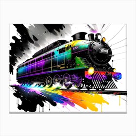 Train Painting Canvas Print
