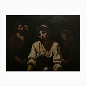 Contemporary Artwork Inspired By Caravaggio 4 Canvas Print