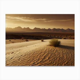 Sunset In The Desert 21 Canvas Print