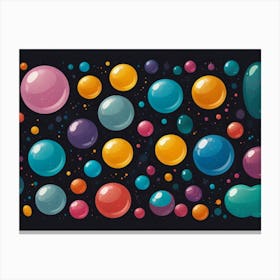 Colorful Bubbles Canvas Print