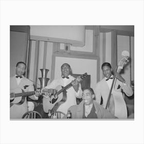 Entertainers At Tavern, Chicago, Illinois By Russell Lee Canvas Print