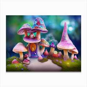 Mushroom House Canvas Print