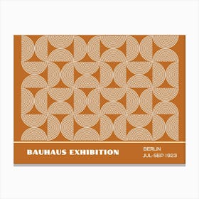 Bauhaus Orange Exhibition 27 Canvas Print