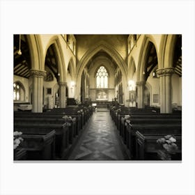 Church interior UK Christianity Canvas Print