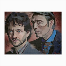 Hannibal and Will Graham Hannigram Canvas Print