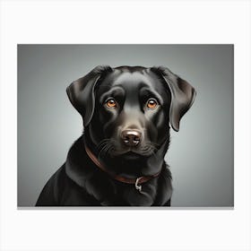 Black Labrador Retriever Canvas Print