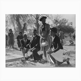 Untitled Photo, Possibly Related To Children Dressed In Sunday Best For Ceremonies, Memorial Services, All Canvas Print