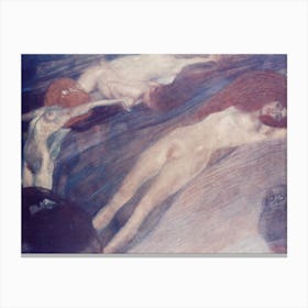 Bewegte Wasser, Gustav Klimt Canvas Print